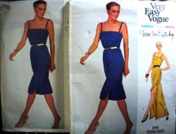 2343 VOGUE FURSTENBERG  STRAPPY BLOUSON STRAIGHT DRESS LENGTHS PATTERN 10 uncut